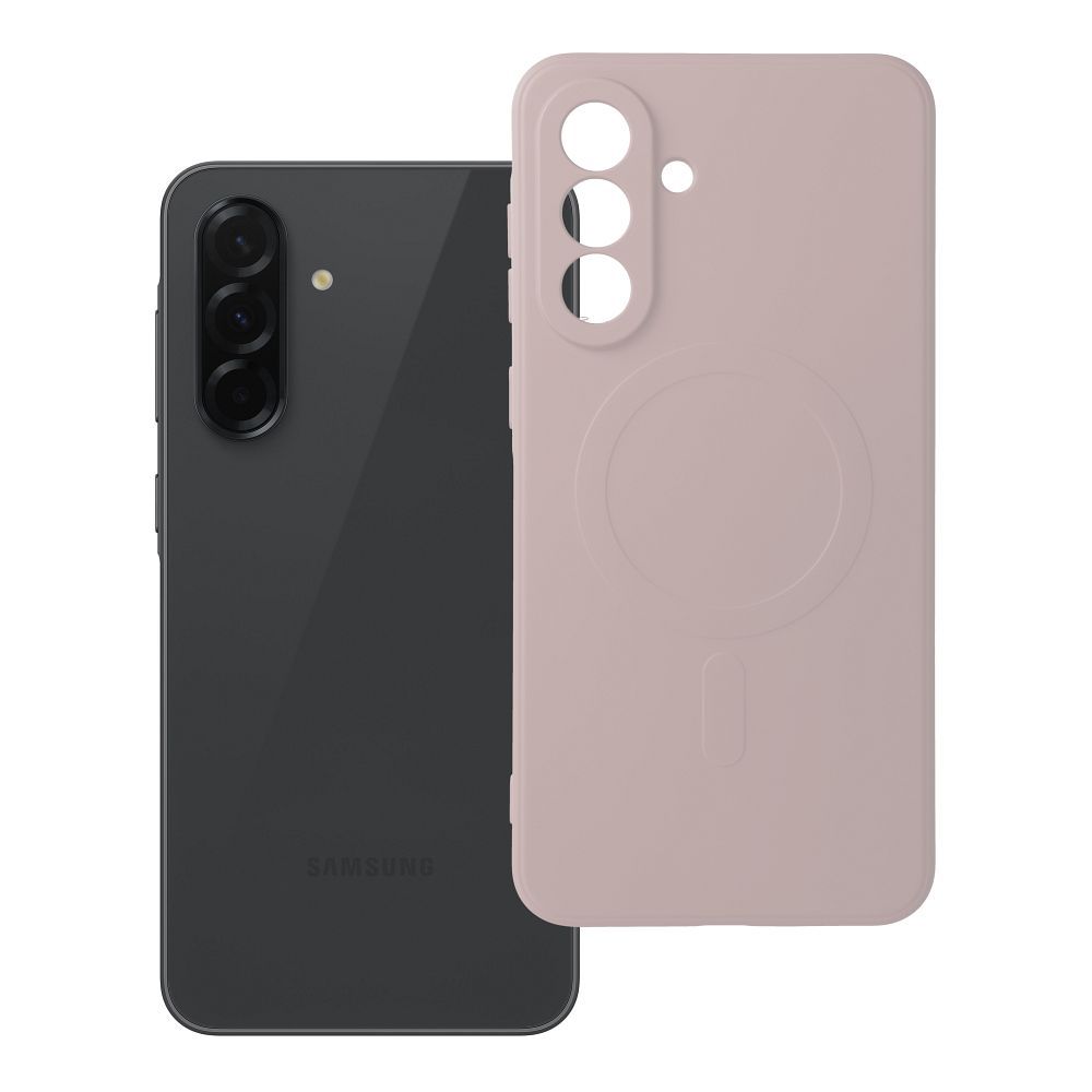 OEM Silikoncase für Samsung A36 Mag compatible with MagSafe | Stoßfest | Slim Design - Rosa