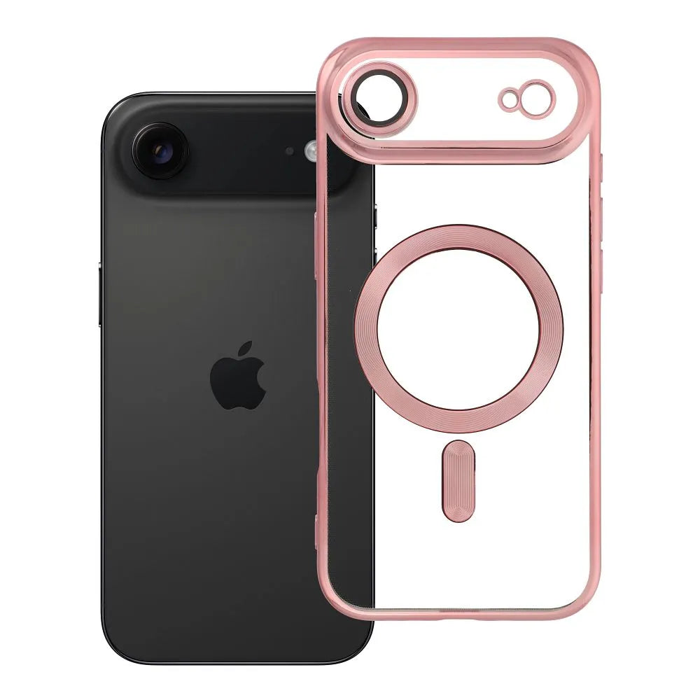 OEM Silikoncase für iPhone 17 AIR Electro Mag compatible with MagSafe -rose | Stoßfest | Slim Design