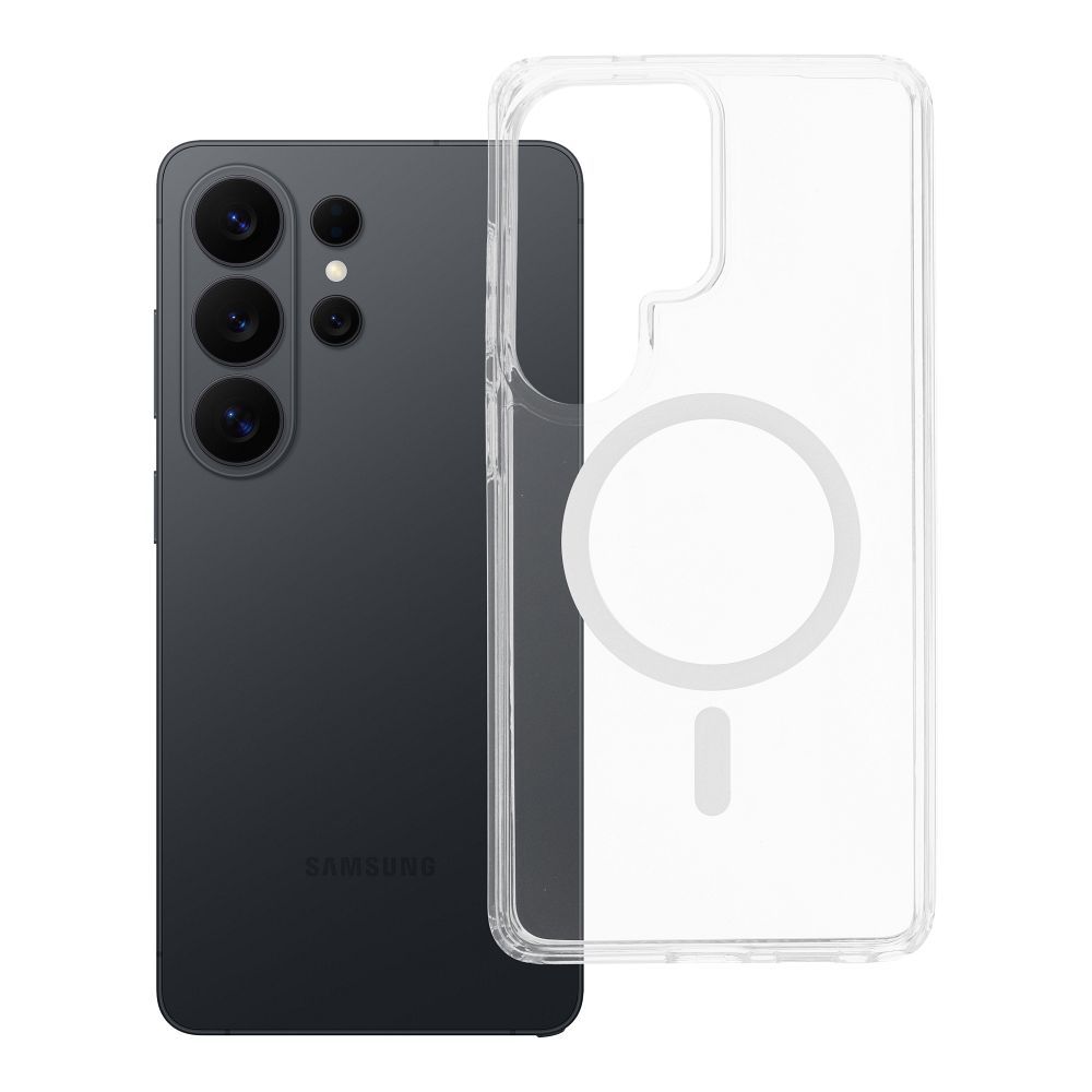 OEM Silikoncase für Samsung S26 ULTRA Mag Elite (STR / NON-YELLOWING) compatible with MagSafe | Stoßfest | Slim Design - Transparent