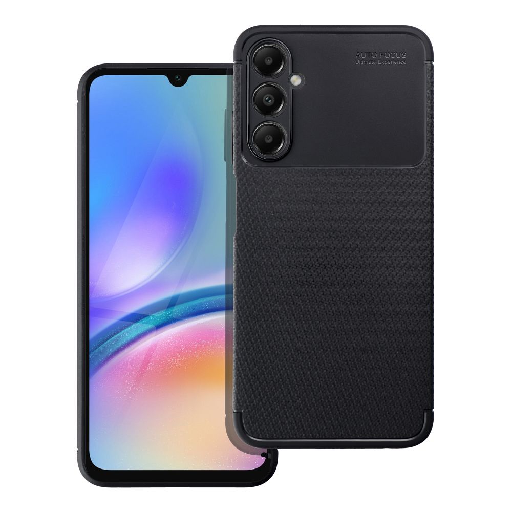 OEM Silikoncase für Samsung A05 Carbon Premium | Stoßfest | Slim Design - Schwarz