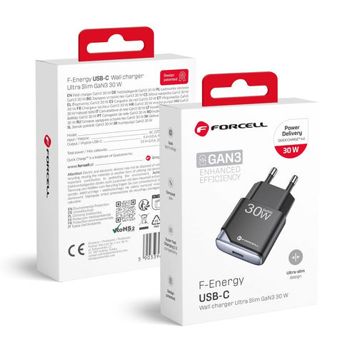 Forcell Ladegerät 30W | Schnellladen | Kompakt