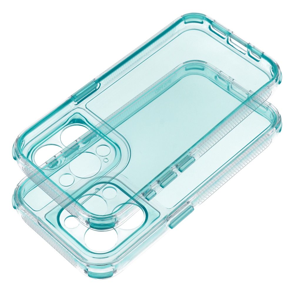 OEM Silikoncase für iPhone 14 PRO Matrix mint | Stoßfest | Slim Design - Transparent