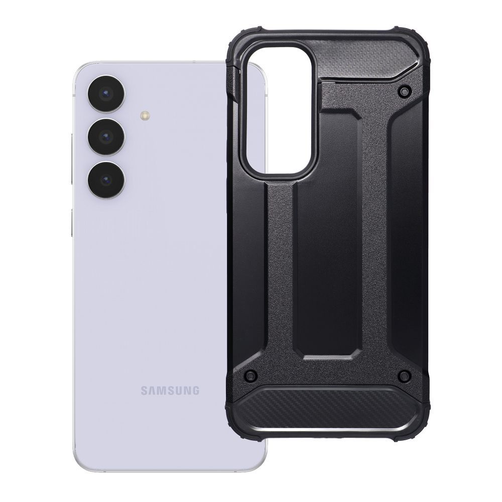 OEM Silikoncase für Samsung S25 FE Armor | Stoßfest | Slim Design - Schwarz