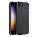OEM Silikoncase für iPhone 7 / 8 / SE 2020 / SE 2022 Carbon Premium | Stoßfest | Slim Design - Schwarz