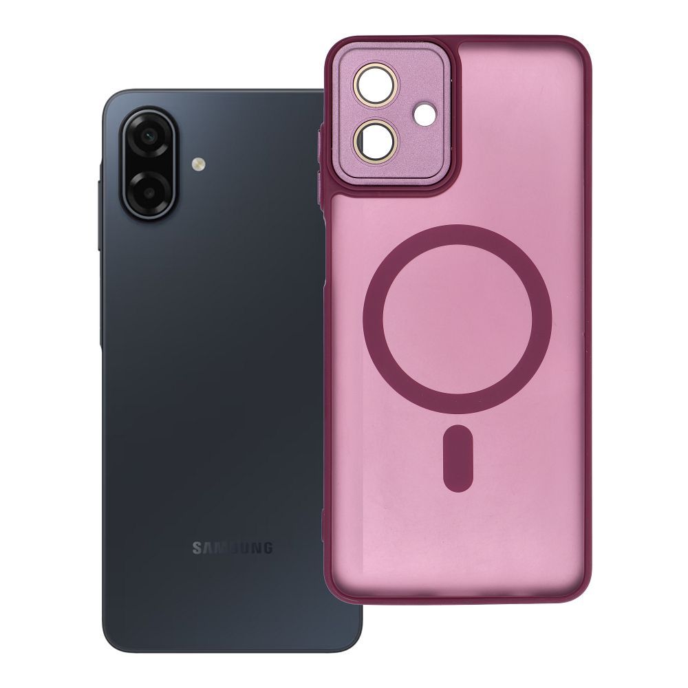 OEM Silikoncase für Samsung A07 Variete Mag compatible with MagSafe | Stoßfest | Slim Design - Lila