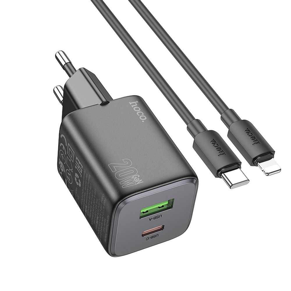 Hoco Ladekabel USB-C auf Lightning 20W | Schnellladen | Robust