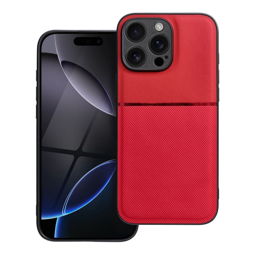 OEM Silikoncase für iPhone 16 PRO MAX Noble | Stoßfest | Slim Design - Rot