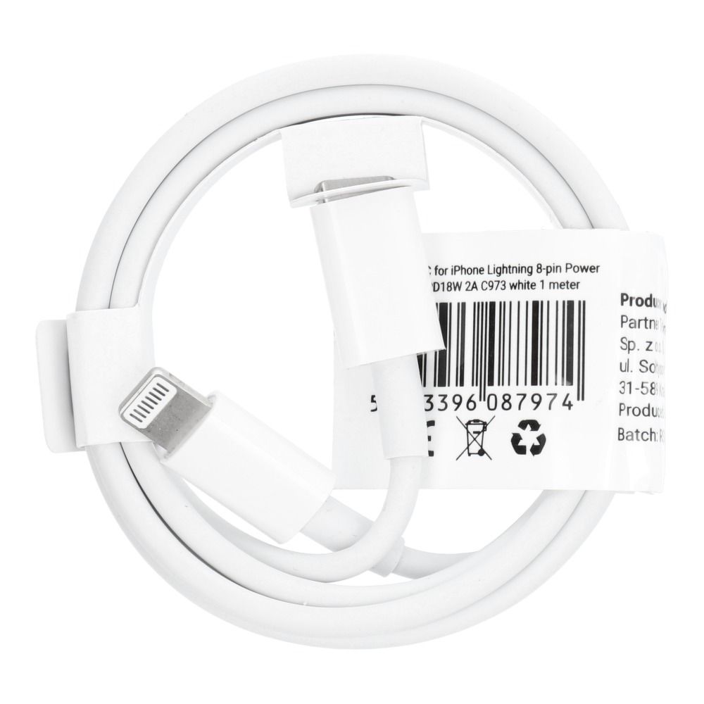 OEM Ladekabel Lightning 1m 18W | Schnellladen | Robust - 1m