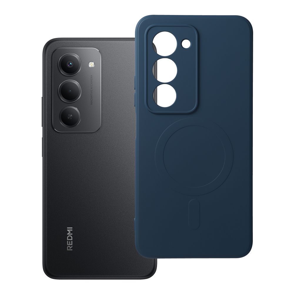 OEM Silikoncase für Xiaomi Redmi 15 4G / 5G (171,1mm) Mag compatible with MagSafe | Stoßfest | Slim Design - Blau