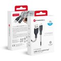 Forcell Ladekabel USB-A auf Lightning 1m 12W | Schnellladen | Robust - 1m