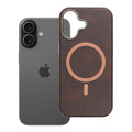 OEM Silikoncase für iPhone 17 Gentleman Mag compatible with MagSafe brown | Stoßfest | Slim Design