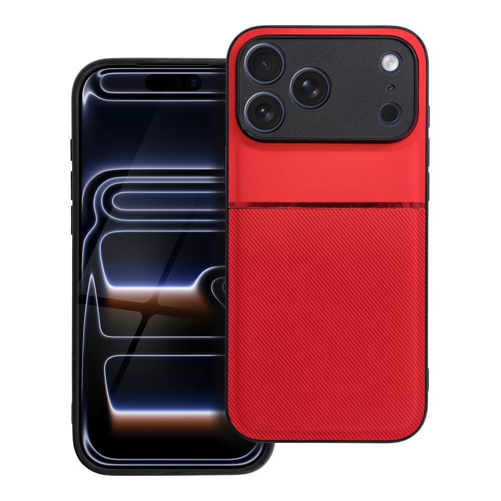 OEM Silikoncase für iPhone 17 PRO MAX Noble | Stoßfest | Slim Design - Rot