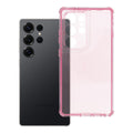 OEM Silikoncase für Samsung S25 ULTRA Matrix powder | Stoßfest | Slim Design - Rosa