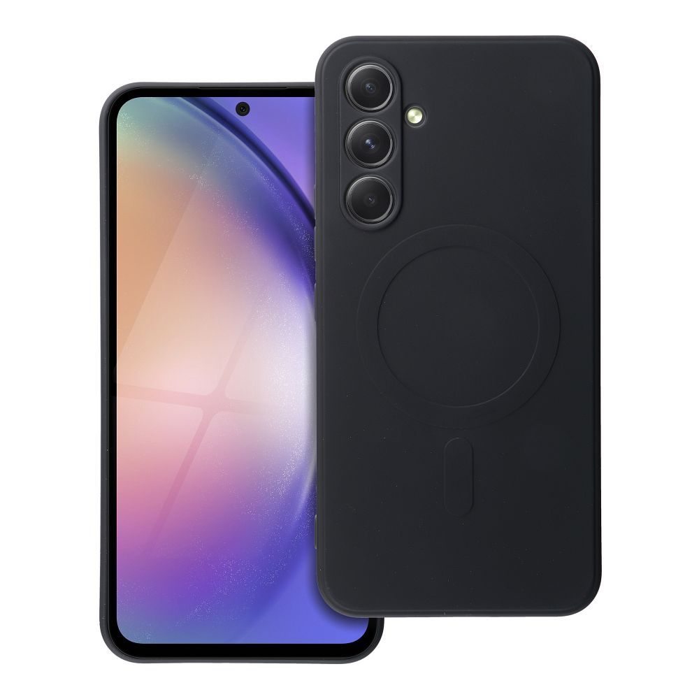 OEM Silikoncase für Samsung A54 Mag compatible with MagSafe | Stoßfest | Slim Design - Schwarz