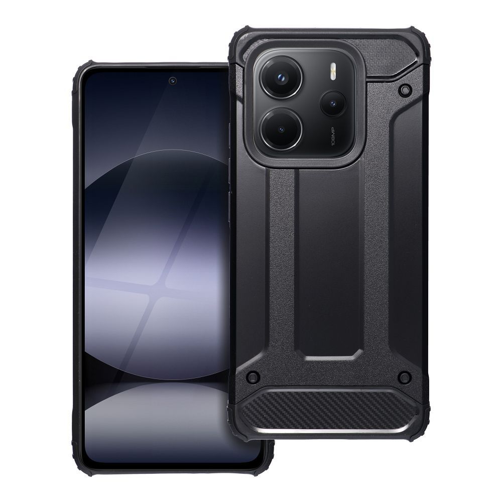 OEM Silikoncase für Xiaomi Redmi Note 14 4G Armor | Stoßfest | Slim Design - Schwarz