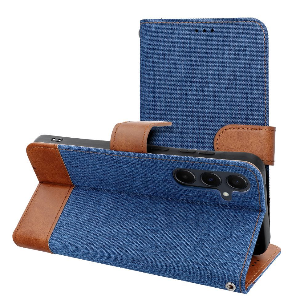 OEM Bookcase für Samsung A35 5G Jeans | Rundumschutz | Kartenfach - Blau