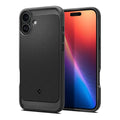 Spigen Silikoncase für IPHONE 16 matte | Stoßfest | Slim Design - Schwarz