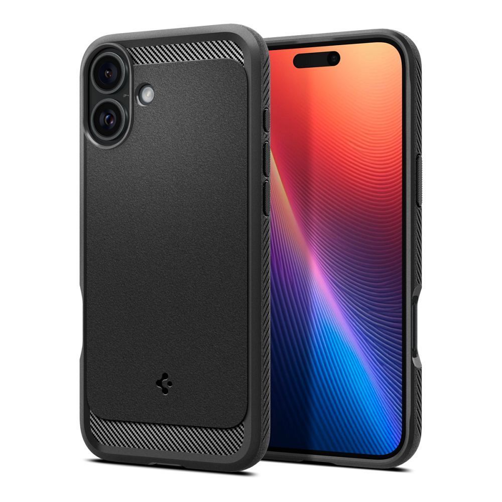 Spigen Silikoncase für IPHONE 16 matte | Stoßfest | Slim Design - Schwarz
