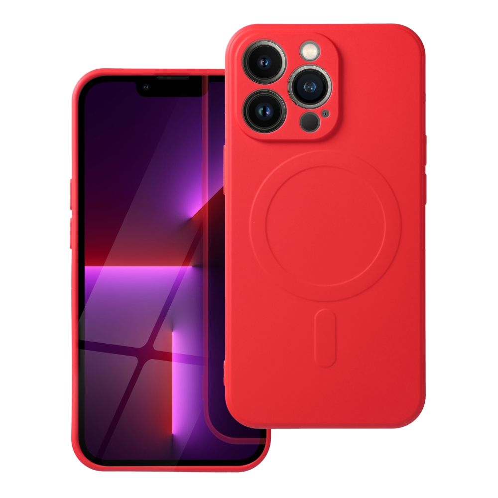 OEM Silikoncase für Samsung A57 Mag compatible with MagSafe | Stoßfest | Slim Design - Rot
