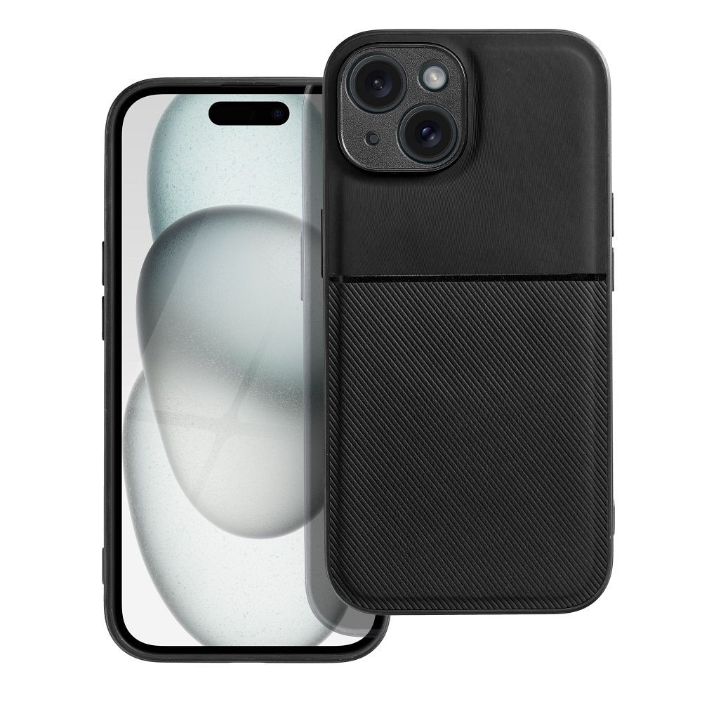 OEM Silikoncase für iPhone 15 Noble | Stoßfest | Slim Design - Schwarz